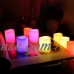 Candle Choice Set of 10 Multi-Color Flameless LED Votive Candles with Remote and Timer   